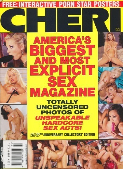Front cover of Cheri August 2002 magazine
