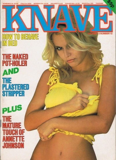 Front cover of Knave Volume 13 No 12 magazine