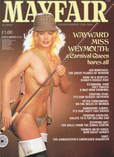 Front cover of Mayfair Volume 18 No 6 magazine