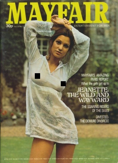 Front cover of Mayfair Volume 8 No 5 magazine