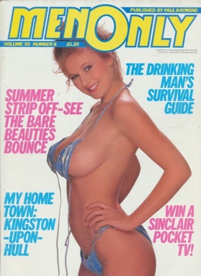 Front cover of Men Only Volume 50 No 8 magazine