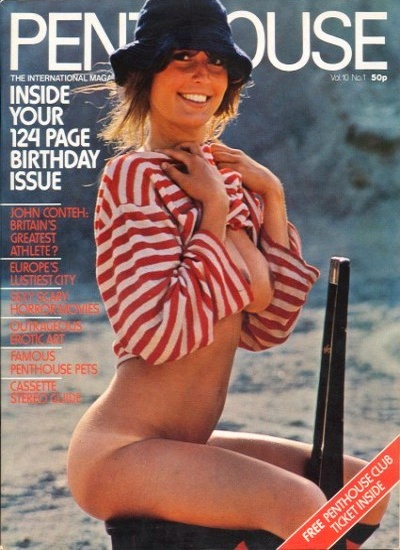 Front cover of Penthouse Volume 10 No 1 magazine