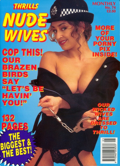 Front cover of Thrills Nude Wives No 74 magazine