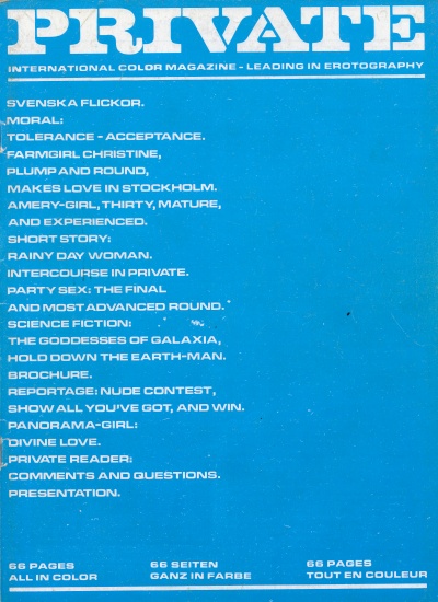 Front cover of Private 17 magazine