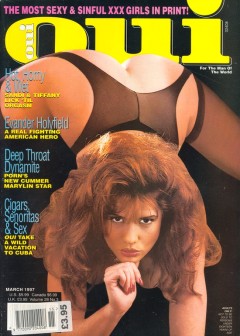 Front cover of Oui March 1997 magazine