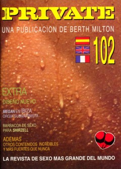 Front cover of Private No 102 magazine